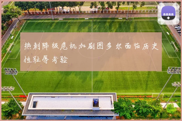 热刺降级危机加剧图多尔面临历史性耻辱考验